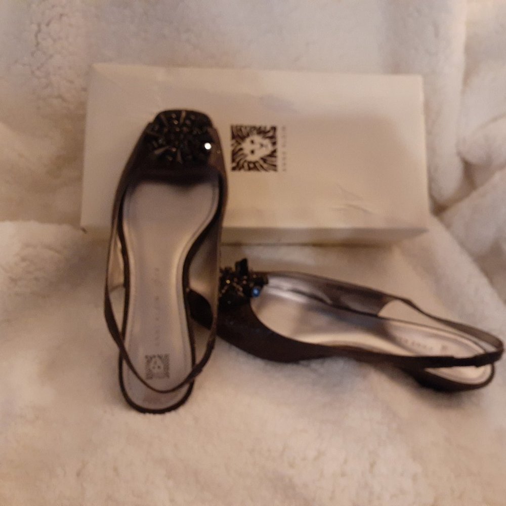 Ann Klein Black Sandal